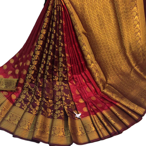 ชุดส่าหรีผ้าไหมสำหรับผู้ใหญ่ชุดปาร์ตี้สำหรับ salwar lehenga choli สไตล์ปากีสถาน - Product Image 1