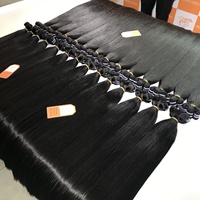 Extensiones de cabello Remy vietnamita 100% de alta calidad Color de cabello Natural 12A grado SDD hueso recto 3 paquetes de trama