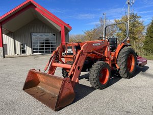 รถแทรกเตอร์ขนาดกะทัดรัดของ Kubota รถแทรกเตอร์45HP 4WD เครื่องยนต์ดีเซลระบบขับเคลื่อนล้อ - Product Image 5