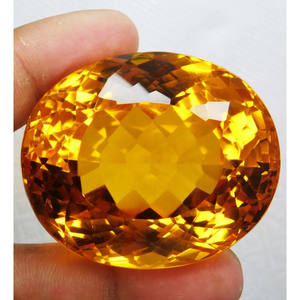 Topacio Amarillo Natural de Calidad AAA+ de 463.35 Ct, Corte Ovalado, Certificado, Piedra Preciosa Suelta de Brasil, Gem225 - Product Image 2