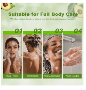 Savon naturel à l'avocat fait main, nettoyant hydratant pour le corps, soin nourrissant pour peaux sèches, vente en gros, fabricant en vrac - Product Image 4