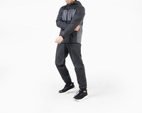 Survêtements d'hiver imprimés pour hommes, 100 % coton, coupe-vent, respirants, brodés, style patchwork, avec logo personnalisé, pour la course et la gym