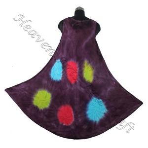Venta caliente moda europea y americana ocio Tie Dye estampado vestido atractivo Tie Dye largo abierto Maxi vestido para damas mujeres - Product Image 4