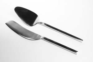 Servidor y Cuchillo para Pastel de Acero Inoxidable, Hecho a Mano, de Lujo, Calidad Premium, para Bodas, Cumpleaños y Fiestas, Moderno - Product Image 5