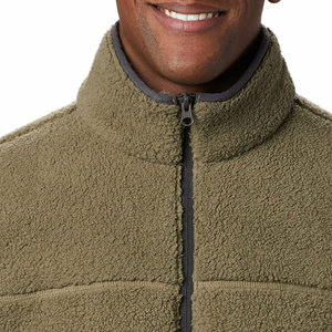Men Sherpa <b>Fleece</b> <b>Jacket</b> <b>Thick</b> Warm Outerwear with Zipper Front Perfect for Autumn Winter Wear Stylish Men Sherpa <b>Fleece</b> <b>Jacket</b> - Product Image 5