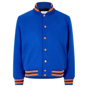 Chaqueta Varsity Personalizada para Hombre - Precio al por Mayor, Venta Caliente, Estilo Urbano, Bordado Único, Calidad Premium, Cuello Alto, Chaqueta Varsity de Lana - Product Image 1