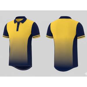 Camiseta deportiva de manga corta con diseño de críquet de Pangujarat, con paneles laterales de tela Cooltech, transpirable, de secado rápido y duradera. - Product Image 1