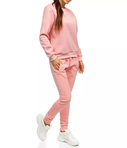 ชุดวอร์มผู้หญิง2ชิ้น,ชุดวอร์มชุดวอร์มสีชมพูมีฮู้ด - Product Image 4