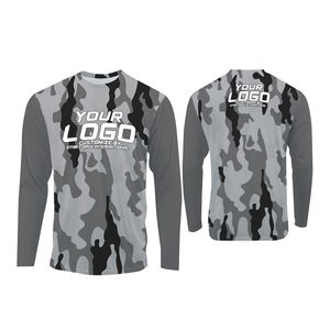 เสื้อตกปลามีฮู้ดสำหรับผู้ชายเสื้อตกปลามีฮู้ดแบบแห้งเร็วกำหนดเองได้ UPF 50 - Product Image 4