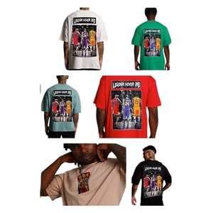 Camiseta Formal de Corte Regular para Hombre, 100% Algodón, Tejido de Punto Grueso, Impresión por Serigrafía, OEM ODM - Product Image 2