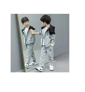 Vêtements pour enfants de taille personnalisée vêtements de sport pour enfants survêtement à fermeture éclair contrastée à panneau de poitrine pour enfants unisexes survêtements pour hommes - Product Image 6