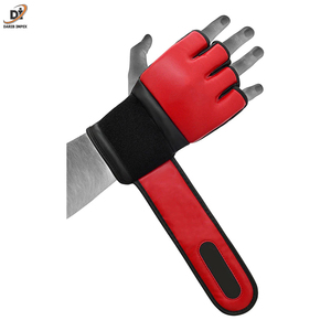 ถุงมือมวยแบบหลายชั้นถุงมือฝึกมวยไทยมีลายเทควันโดทำจากหนัง PU โลโก้ออกแบบได้ตามต้องการ - Product Image 2