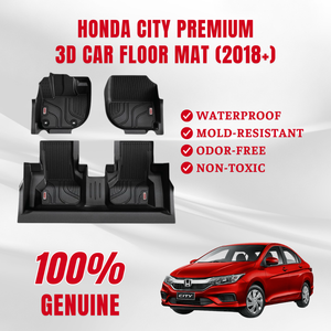 พรมปูพื้นรถยนต์ดีไซน์กันลื่นดูแลรักษาง่ายรูปทรงลึกเพื่อการป้องกันสูงสุดแผ่นปูพื้น Hon da City Vietnam ขายส่ง - Product Image 6