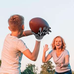 Produit phare : Gants de sport confortables et antidérapants pour receveurs, avec poignées ergonomiques, meilleures performances, logo personnalisé, fermeture pour joueurs de football - Product Image 6