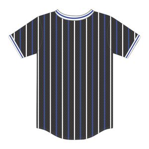 Zeta Phi Beta, jersey negro a rayas, Jersey de béisbol, 100% malla de poliéster, ropa de hermandad, Camiseta con cuello en V, apliques bordados - Product Image 3