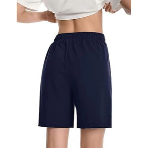 Shorts Personalizados de Moda Urbana para Mujer, con Cordón, Diseño de Logotipo Serigrafiado de Alta Calidad, Lavados, 100% Algodón Pima - Product Image 2