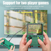 Console de jeu vidéo portable X9, écran de 3,5 pouces, stockage de 10 000 jeux populaires, batterie de 2000 mAh, lecteur de jeux rétro pour cadeau familial