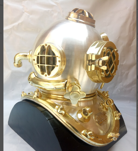 หมวกดำน้ำโบราณคุณภาพเยี่ยม ทำด้วยมืออย่างสวยงาม - Product Image 2