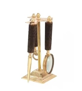 Modern Rustic Home Arts Luxury Gold <b>Magnifying</b> <b>Glass</b> Top Arrival New Nautical Decor with Hanging Feature Made of Premium Metal - Product Image 4