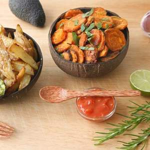 Proveedor de cuencos de coco naturales hechos a mano respetuosos con el medio ambiente decorativo sostenible ligero duradero de Vietnam - Product Image 5