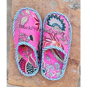 Chaussures d'hiver pour chambre à coucher, pantoufles 100% en coton avec coutures horizontales, pantoufles en tissu de coton pour maison et maison - Product Image 6