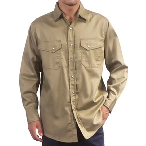 Chemises de travail en coton ignifuge haute visibilité de haute qualité, uniformes de sécurité certifiés CE, prix de gros bon marché - Product Image 5