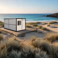 Maison pliante 20 pieds, maison conteneur portable et pliable, maisons préfabriquées, vente en gros, populaire