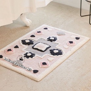 Alfombra de baño personalizada al por mayor de lujo multicolor más suave, alfombras de baño de diseño de secado rápido, algodón con técnicas hechas a máquina para baños - Product Image 1