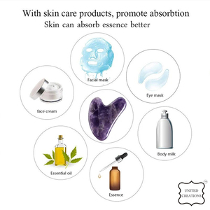 Jade naturel Gua Sha pierre pour le visage outils de beauté masseur pour le visage et le corps grattage outil de massage Premium - Product Image 4