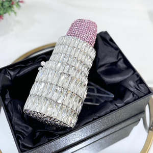 Bolso de Mano de Cristal Hecho a Mano con Media Luna de Perlas, para Novia, Boda, Noche, Moda Clásica, Fiesta, Casual, Impermeable, para Mujer - Product Image 1