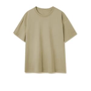 100% coton hommes surdimensionné délavé à l'acide T-Shirt coupe ample goutte épaule décontracté Streetwear Logo personnalisé impression séchage rapide - Product Image 3