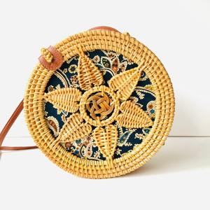 Sacs cabas ronds en rotin élégants, prix compétitif, sac à main artisanal, sac à bandoulière, fabriqué au Vietnam - Product Image 5