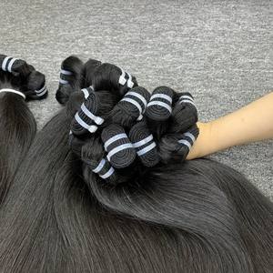 Paquetes de cabello crudo vietnamita recto Genius Weft 2024, cutícula intacta de alta calidad para mujeres negras, precios al por mayor - Product Image 6