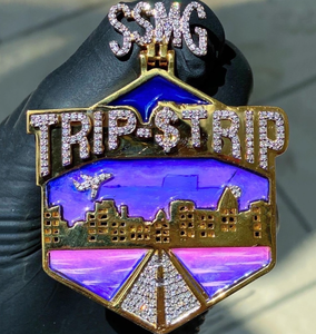 Joyería Hip Hop Personalizada al por Mayor, Colgante de Letra con Nombre Inicial, Chapado en Platino/Oro, con Incrustaciones de Moissanita, Plata 925, Unisex - Product Image 2