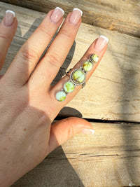 Handmade Palomino Turquoise & Sterling <b>Adjustable</b> Stone <b>Ring</b> Turquoise <b>Ring</b> 925 Sterling <b>Silver</b> for Wedding Fashionable Stylish - Product Image 3