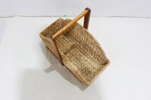 Comehome vente en gros jacinthe d'eau paniers de rangement à 3 niveaux support au sol avec panier de marché bacs de rangement Style américain - Product Image 2