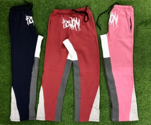 Pantalon de survêtement pour homme personnalisé, poids lourd, 100% coton, de haute qualité, style streetwear, taille haute, effet 3D pour tissu en molleton - Product Image 2