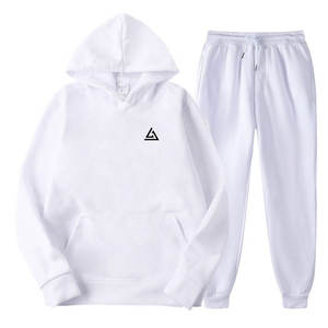 Conjunto Deportivo de Invierno para Hombre, Sudadera con Capucha, Diseño Personalizado, Patrón Sólido, Transpirable, 100% Algodón, Último Diseño, Económico, Venta al Por Mayor - Product Image 1