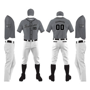 Best Comfortable High Quality <b>Light</b> Weight New Design Sports Wear Baseball Uniform in Solid Colors and Different Sizes - Product Image 1