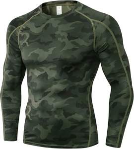 Camiseta de compresión de alta calidad para hombre, camisetas de entrenamiento atlético de manga larga - Product Image 3