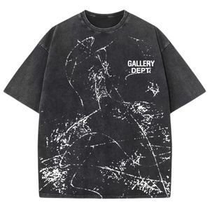 T-shirt lavé à l'acide bon marché personnalisé OEM pour hommes T-shirts en gros à bas prix T-shirts pour hommes avec le logo de l'entreprise - Product Image 4