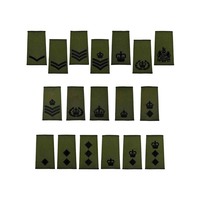Écussons de signalisation royale marine, écusson de l'épaule rigide en toile brodée de la qualité supérieure, réutilisable, à coudre, pour grade de commandant de la marine.