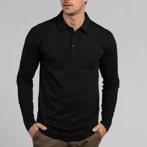 Haute qualité 100% coton Logo personnalisé à manches longues pour hommes pour chemises-Chemises de golf respirantes à séchage rapide - Product Image 1