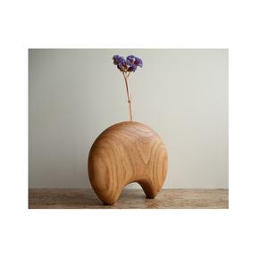 Jarrón de Flores de Madera Maciza Moderno, Ecológico y Hecho a Mano para Decoración del Hogar y la Oficina - Product Image 6