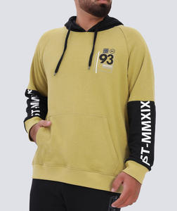 เสื้อฮู้ดดี้ปักลายแบบกำหนดเอง ผ้าฝ้าย 100% ทรงยูนิเซ็กซ์ หนานุ่ม สวมใส่สบาย ทันสมัย ทรงโอเวอร์ไซส์ พิมพ์ลายพัฟ สำหรับผู้ชาย - Product Image 1