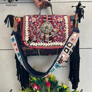 New Arrival Designer Women Banjara Bags Handbags Crossbody Bag Fashion Snake Handmade Boho Fringe Bags