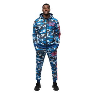 Ensemble de survêtements et sweats à capuche personnalisés de haute qualité, en molleton épais, style streetwear camouflage pour hommes - Product Image 3