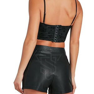 2025 Shorts en cuir respirant de haute qualité à la mode pour femmes couleur personnalisée à vendre - Product Image 5