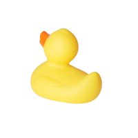 Jouet de bain personnalisé pour bébé, canard de bain jaune de 3 pouces, lesté, flottant, canard en caoutchouc pour course de canards
