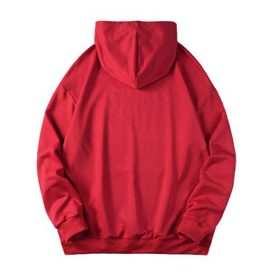 Pull-over en éponge française 100% coton pour hommes, sweat à capuche Streetwear d'hiver avec broderie de logo en strass, conception de transfert complet - Product Image 2